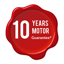 10 Years Motor Guarantee