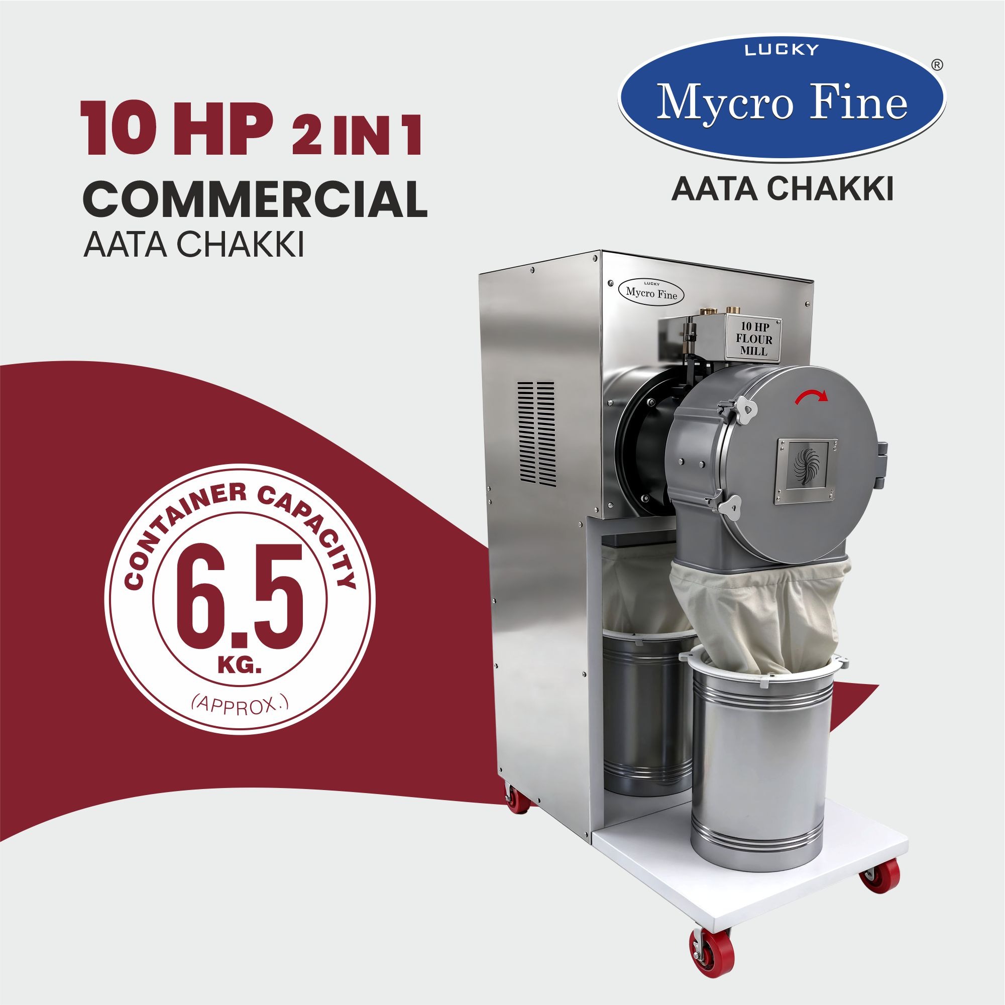 Mycrofine 10hp Aata Chakki