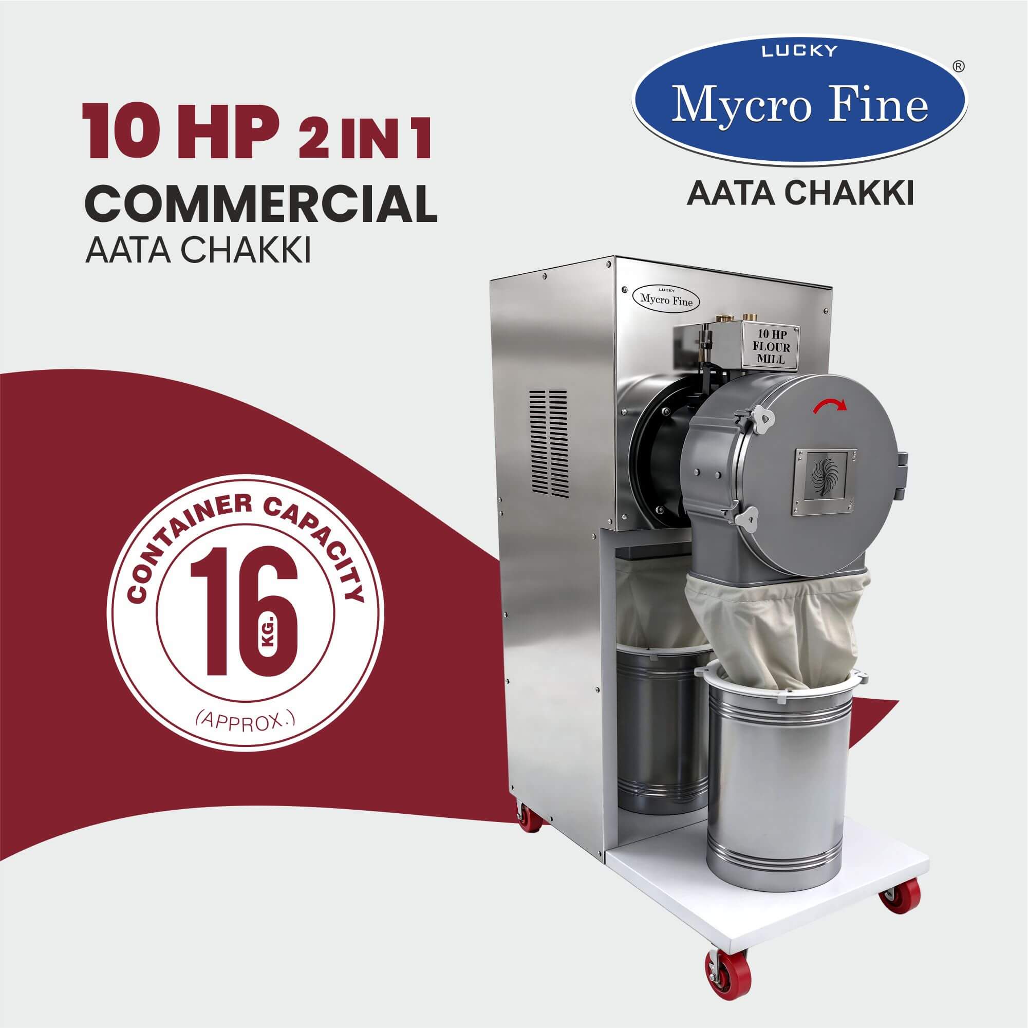 Mycrofine 10hp Aata Chakki