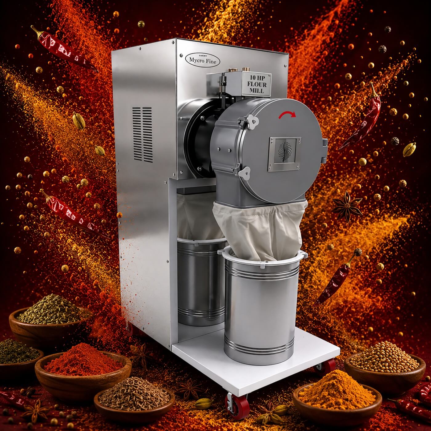 Mycrofine 7.5hp Aata Chakki