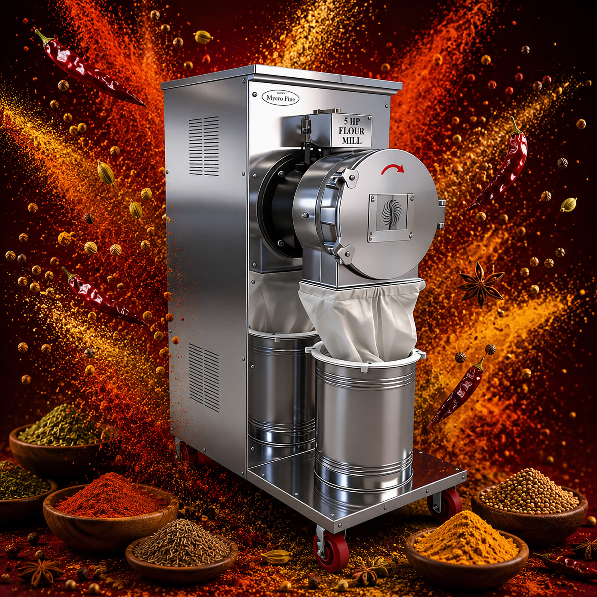 Mycrofine 5hp Aata Chakki