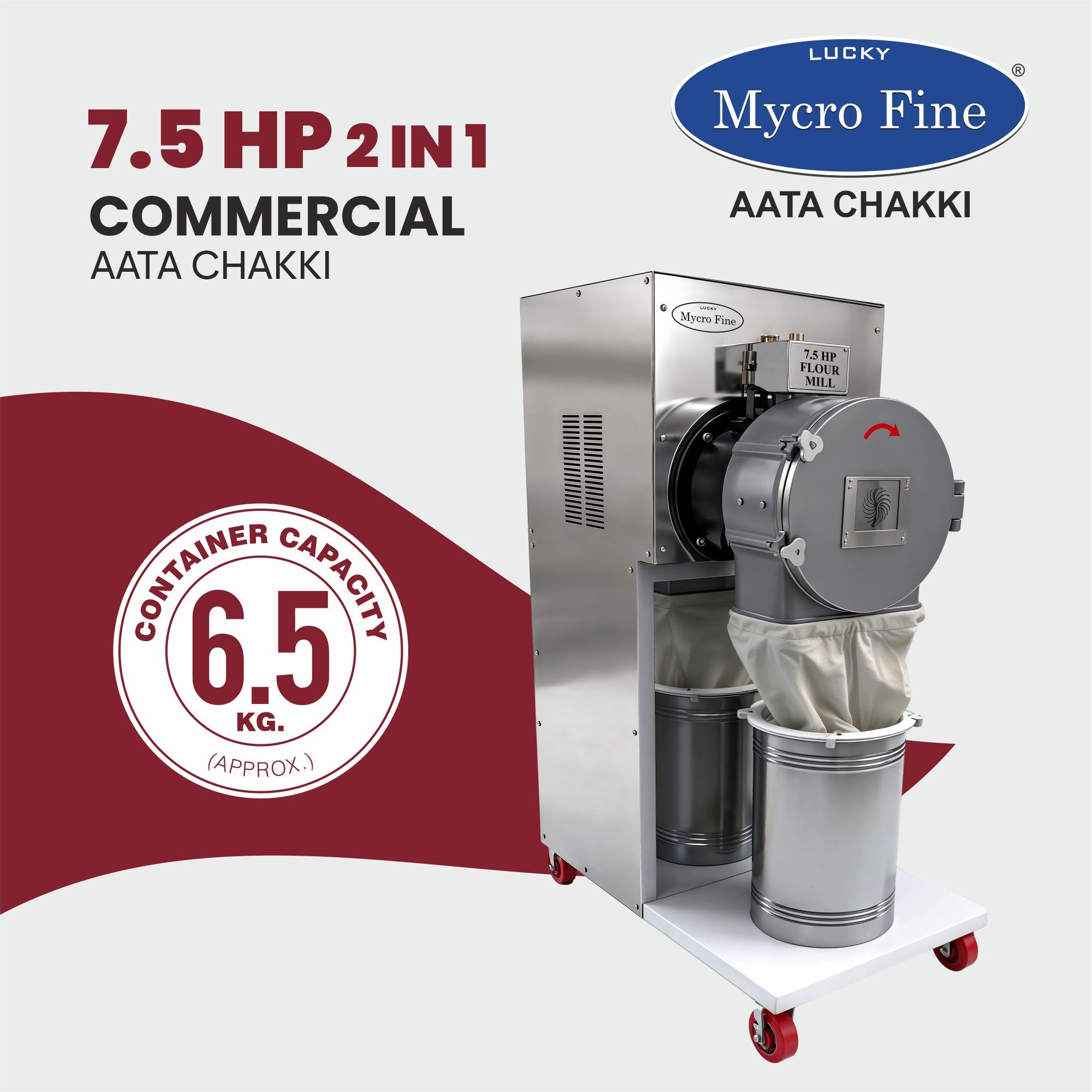 Mycrofine 7.5hp Aata Chakki