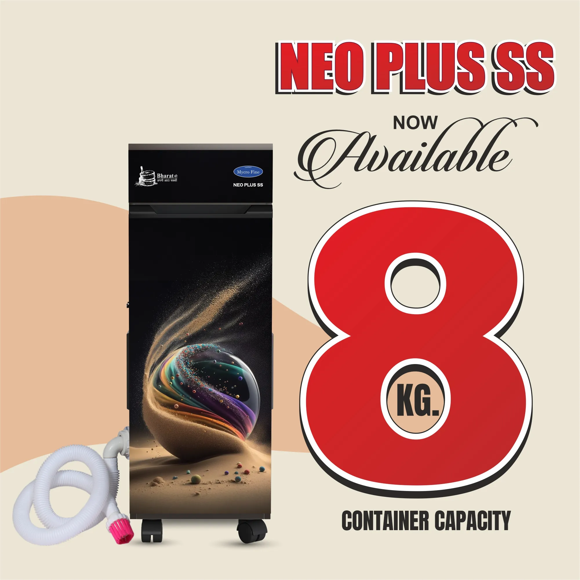 Mycrofine Neo Plus SS VC Aata Chakki