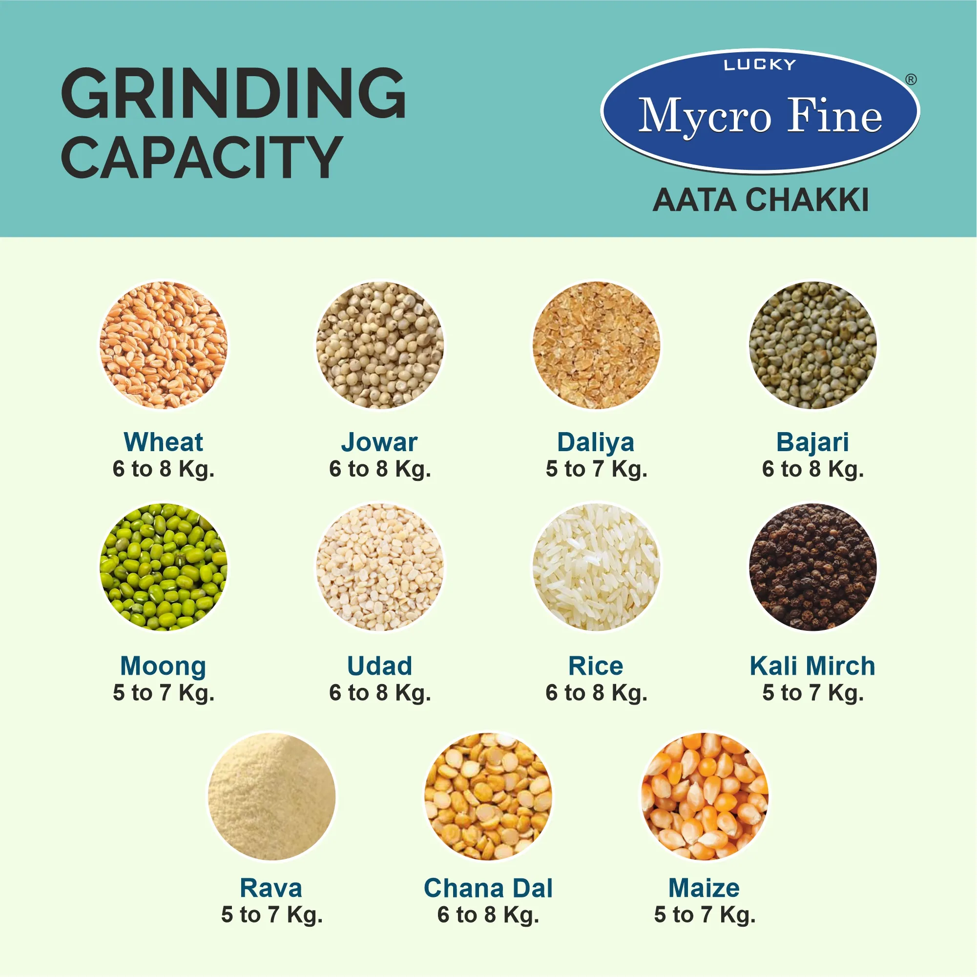 Mycrofine Neo Plus VC Aata Chakki