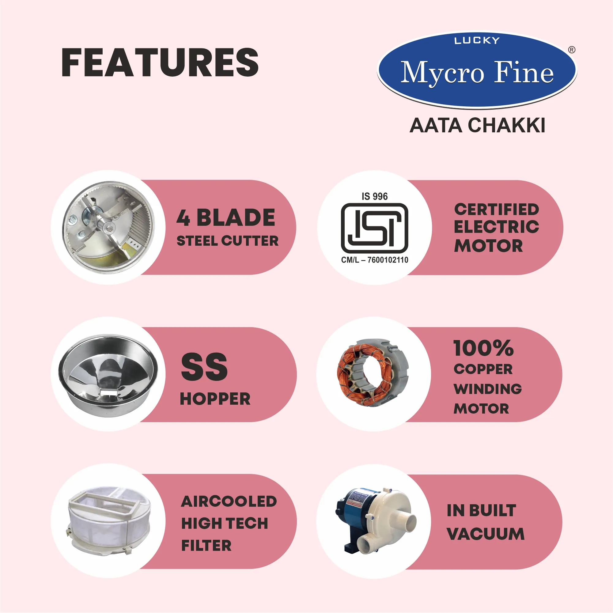 Mycrofine Neo VC Aata Chakki