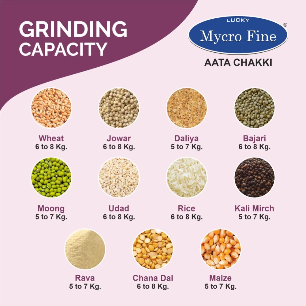 Mycrofine Shine Plus VC Aata Chakki