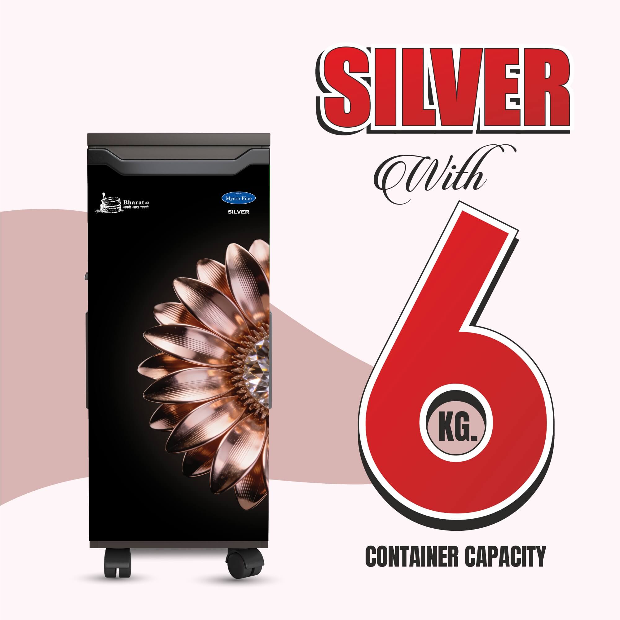 Silver Aata Chakki