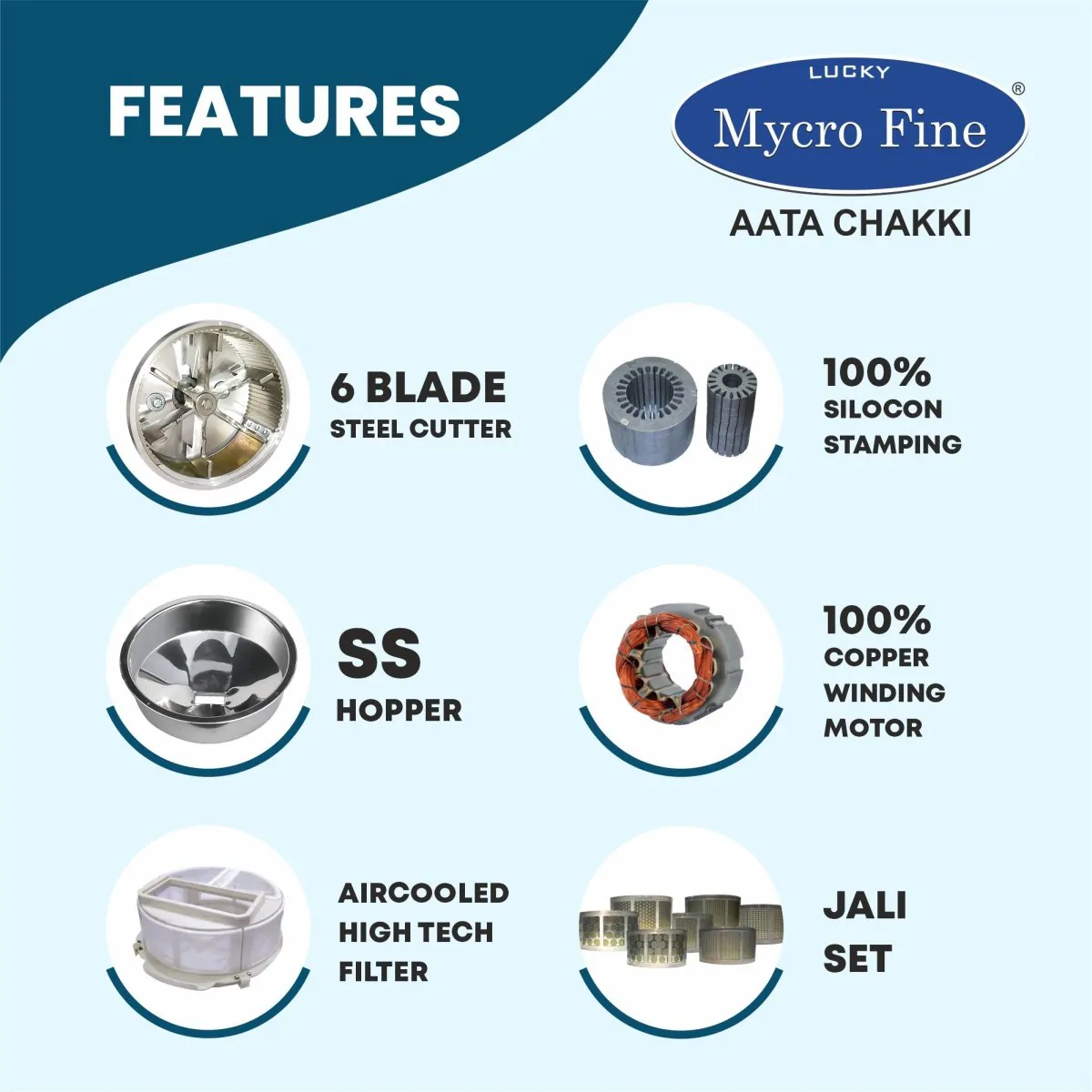 Mycrofine Desire Plus SS Aata Chakki