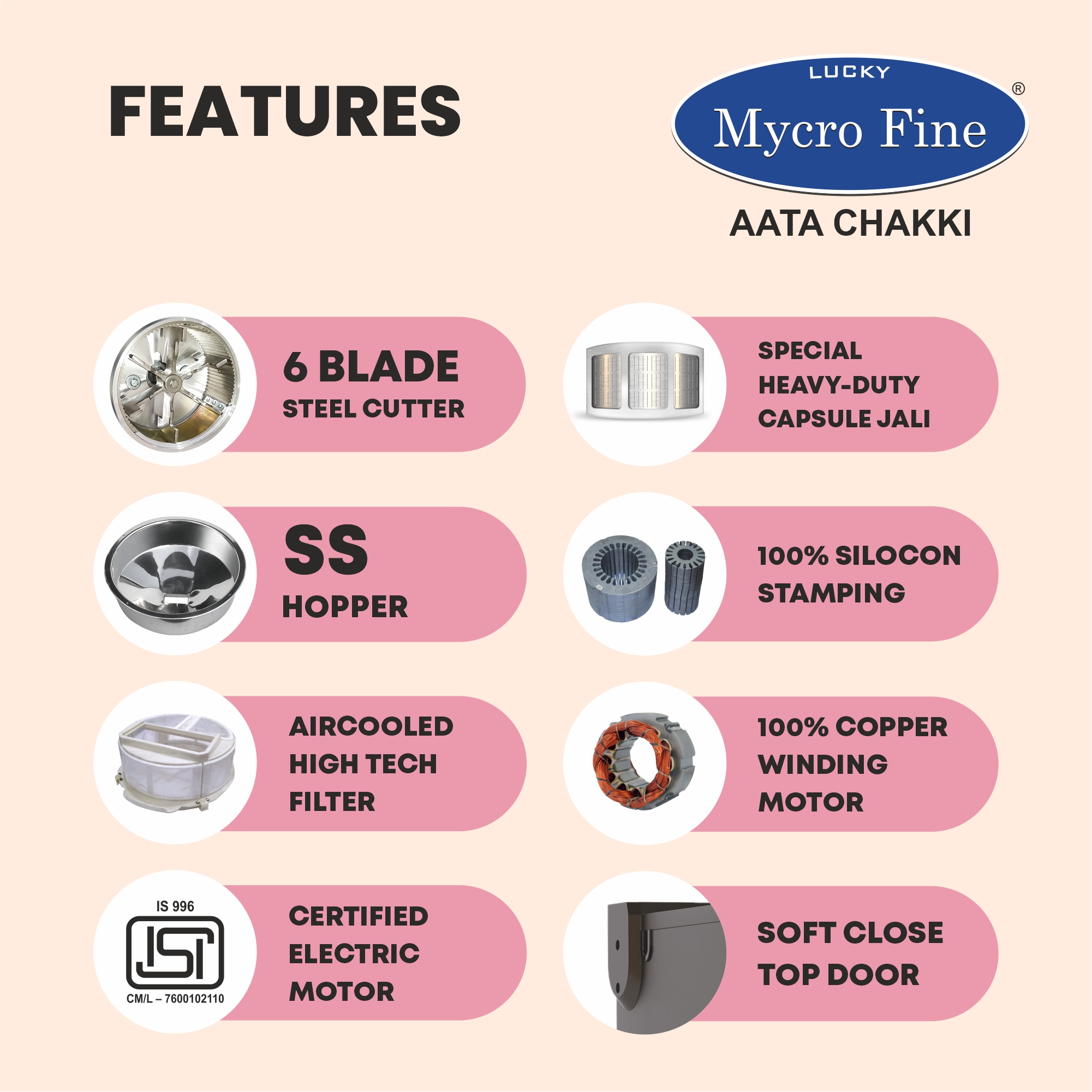 Mycrofine Wonder Plus Aata Chakki