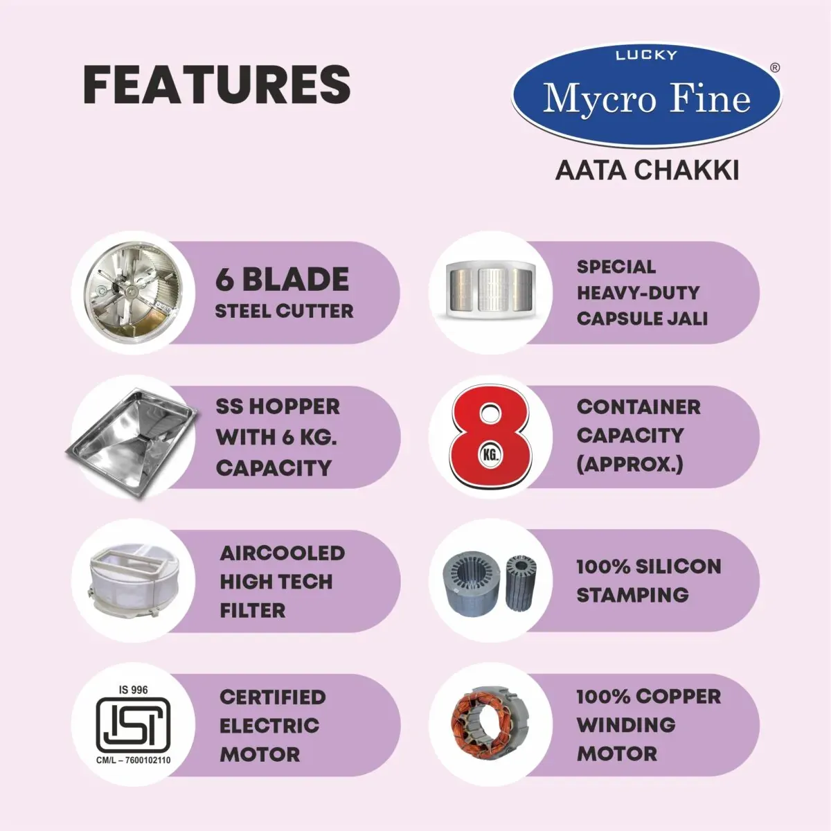 Mycrofine Wonder Plus Aata Chakki