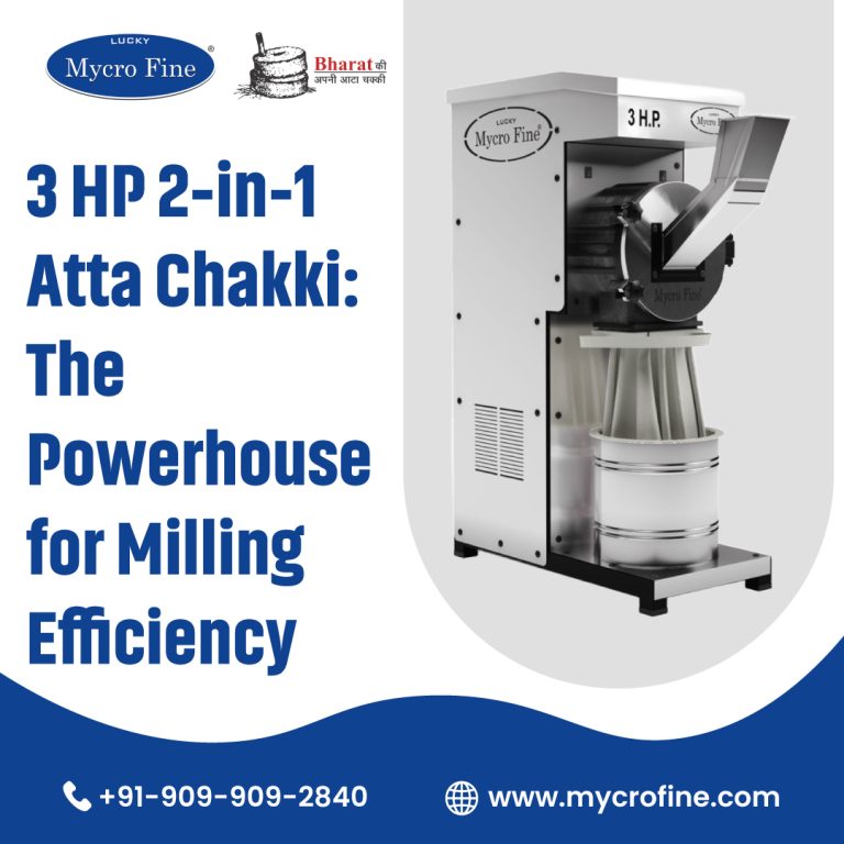 3 HP 2-in-1 Atta Chakki: The Powerhouse for Milling Efficiency