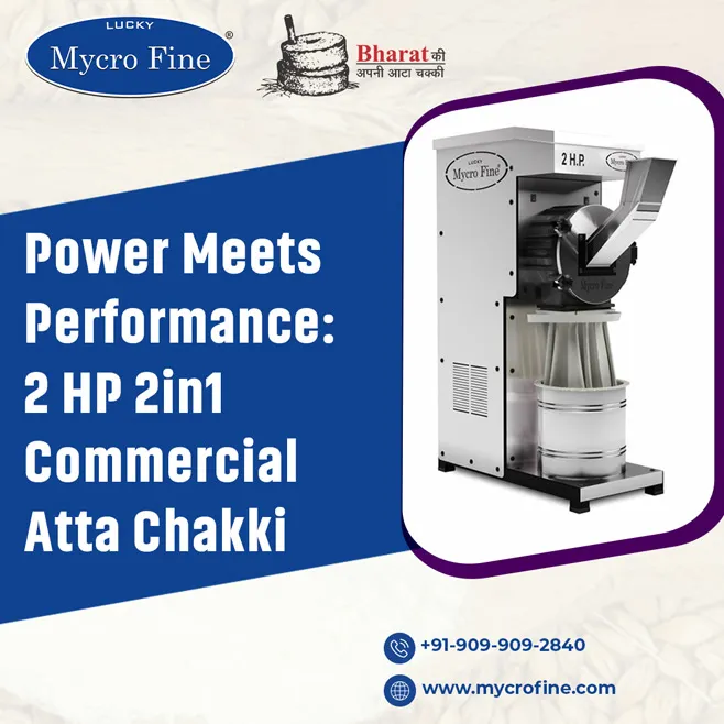 Power Meets Performance: 2 HP 2in1 Commercial Atta Chakki